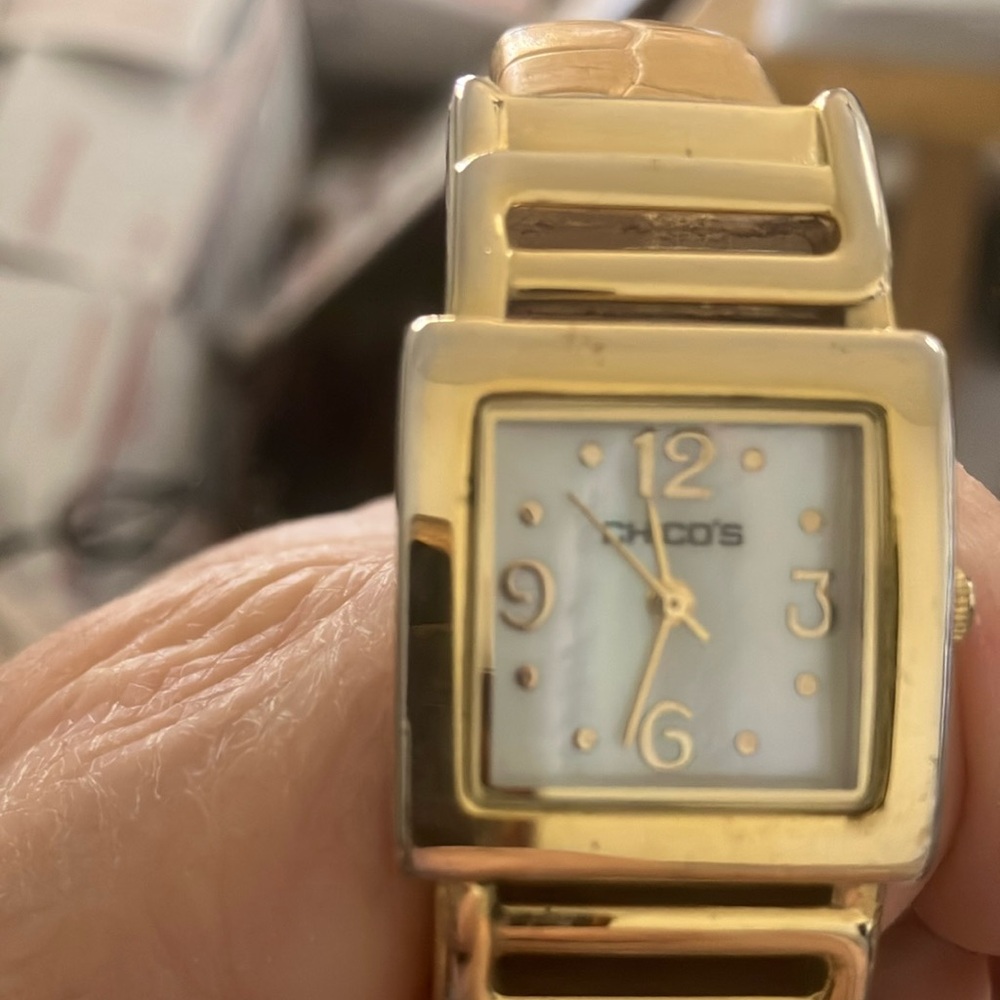 Chico’s ladies cuff style watch as is